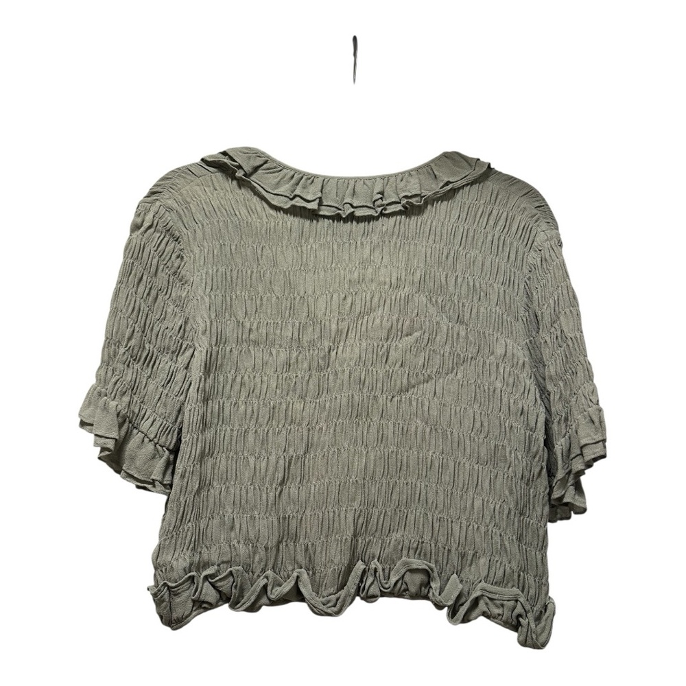 Reformation Sage Green Button-Up Blouse - Picture 3 of 8